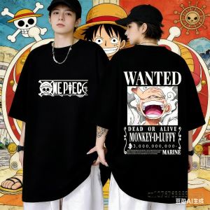 Bandai | One Piece Monkey D Luffy Anime T Shirt Men Women Summer Cotton Short Sleeve Tee Cartoon Print Streetwear Casual Graphic Top 2026