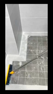 3 in 1 Floor Brush Long Handle Bathroom Squeegee Brush with 180 Degree Swivel Head Window Cleaner Wiper Toilet Dust Mop Toilet floor joint brush scraper broom