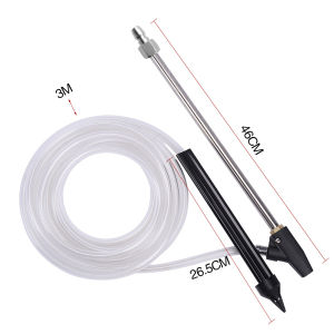 1/4" Quick Release Wet Sandblasting Kit Attachment for High-Pressure Washers - Durable Sand Blaster Lance Spear Wand w/ 3M Hose