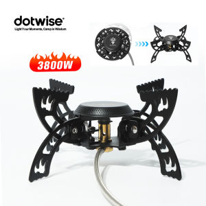 BUERK 3800W Camping Stove Windproof Outdoor Gas Burner 30kg Load-bearing Capacity 380g Light Weight Camping Stove Portable