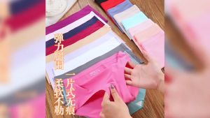 BEE - Celana Dalam Wanita Brieff Seamless Mid Waist Bahan Ice Silk Untuk Wanita TM 810