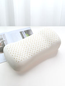 Portable Latex Pillow Single Men and Women Mini Pillow Student Nap Pillow Small Business Trip Office Sleep with Face down Lunch Break