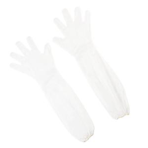 Q 60cm Long CPE Household Gloves Waterproof Thickened Anti Slip Cuff For Kitchen Dishwashing House Cleaning