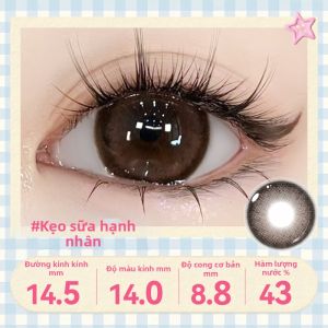 Mắt Kính Gắn Dày Nhỏ Đường Kính Màu Nâu Thiên Nhiên Hằng Ngày 10 Cái
