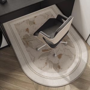 VIKAMA Arch Shaped Study Swivel Chair Cushion Office Bedroom Dresser Carpet Childrens Study Desk Chair Cushion Home Decor