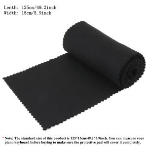 Soft Nylon Cotton Piano Keyboard Dust Cover Cloth for All 88 Key Piano or Soft Keyboard Piano Keyboard Cover Accessories
