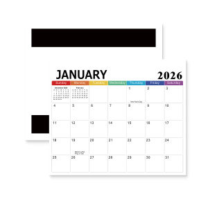 2026 Magnetic Refrigerator Family Calendar 18-Month Fridge Calendar to June 2027 Tear-Off Calendar with Thick Paper