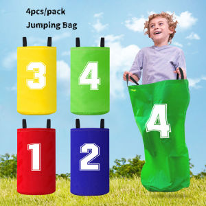 4pcs Colorful Kids Jumping Bags Foldable Lightweight Kids Field Race Bag Portable Easy To Carry Outdoor Games Outdoor Race Bags