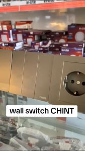 Saklar dan Stop Kontak CHINT Switch Socket Warna Oxford Grey
