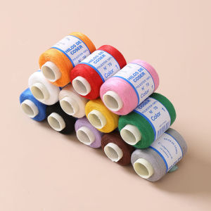 12Color 500M Sewing Thread Polyester Sewing Thread Set Strong And Durable for Sewing Machine Hand Repair Use