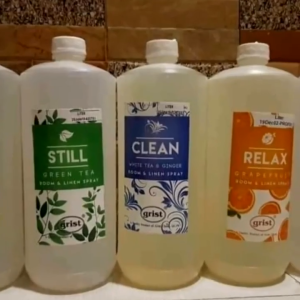 GRIST Room & Linen Spray Fragrance (1Liter/250ml) Home Car Curtains Clothes Kitchen & Bathroom