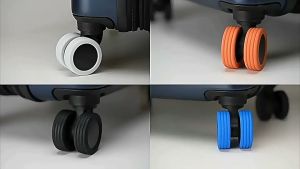 Rubber Cover Pelindung Roda Koper 360 Silikon Luggage Wheel Protector Karet Ring Pengganti Universal