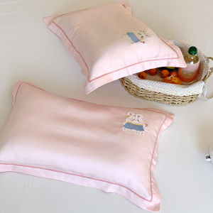 Misu Class a 60 Thread Count Lyocell Childrens Cartoon Ice Silk Pillowcase Single Pillow Towel Cover Machine Washable