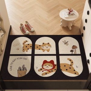 Slip-resistant Doorway Floor Mat with Silk Loop Fabrication