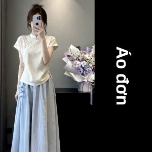 LIRUSHAN | Bộ Đầm Dài Phong Cách Trung Quốc Mới Cho Mùa Hè