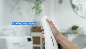 Máy Tăm Nước LocknLock ENR154WHT – 4 Chế Độ Làm Sạch Đầu Phun 360 Độ Linh Hoạt