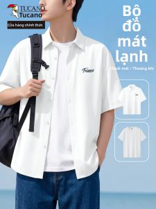 TUCANO | Bộ Áo Sơ Mi Tay Ngắn Lụa Lạnh Nam