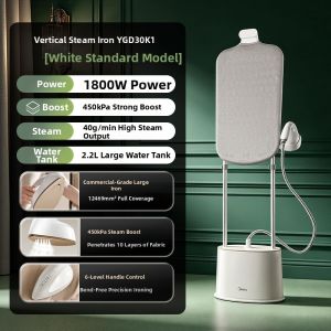 Midea | Standing Steam Iron with Dual Use Pressurized Steam