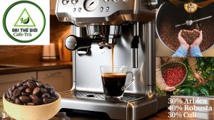 Cafe Pha Máy Arbica hạt chín 95% Sàng 18 Chế biến ướt Hàng chất lượng cao