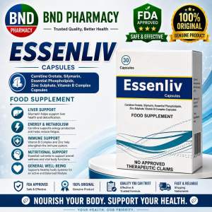 ESSENLIV Silymarin Phospholipids Zinc B-Complex 30 Capsules FDA Approved- BND Pharma