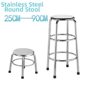 All Stainless Steel Stool 90cm