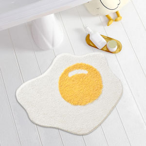 พรมเช็ค พรมปูพื้น ผ้าเช็ด พรมมินิมอล พรมดอกเดซี่ พรมไข่ดาว ขนนู่มหานั้น กันลื่น พรมเกาหลี