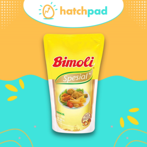 Bimoli Spesial Pure Palm Oil 1L Pouch Cooking Oil Fortified with Vitamin A Contains Omega 6 & Omega 9 Heats Up Faster
