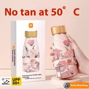 HUIESON ร่มแบบพับศิลปะ พร้อมการป้องกันแสงแดดและการออกแบบกันลม