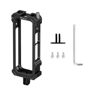 PULUZ | PULUZ Aluminum Alloy CNC Protective Cage For Insta360 X4 Housing Frame Case & Expand Cold Shoe Base & Tripod Adapter Accessories