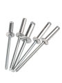 Đinh Tán Đầu Tròn Hình Chữ Nhật Bằng Nhôm Đinh Tán Rút Dài Màu Đen Đinh Tán Mở M2.4-M5 Phụ Kiện Trục Vít Bằng Thép. 