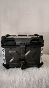 KOMINIE MOTORCYCLE ALLOY TOP BOX ANTI SCRATCH 45L WITH BACKPLATE