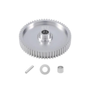 Aluminum Alloy 61T Spur Gear for Tamiya TT01 TT01D TT01E TT01ES 1/10 RC On Road Car Replacement #51004 Upgrades Parts