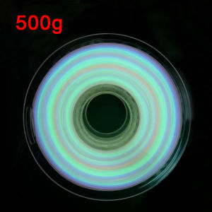 1.75mm 3D PLA Luminous Filament Rainbow Noctilucent Red Blue Luminous 500g 250g PLA 3D Printing Plastic wire Vacuum Packaging