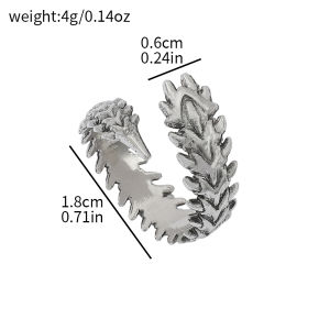 Bandai | Vintage Punk Centipede Couple Ring Gothic Geometric Spine Five Finger Rings Hip Hop Hyperbole Anime Rings Accessories