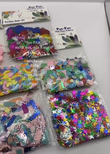 Manik Manik Prakarya Anak VIS-1 / Mote Payet Kerajinan Sekolah Payet Motif
