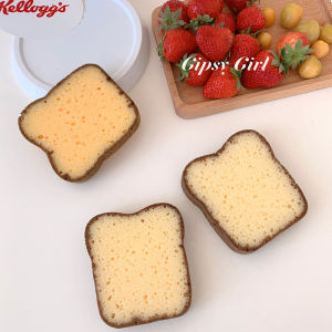 Youwu Young Adult * Japanese Cute Toast Bread Shape Dishwashing Spong Mop Dishwashing Brush a Bag of 2 Pieces Kitchen