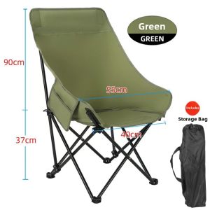 LINSI | Adjustable Portable High Back Folding Chair