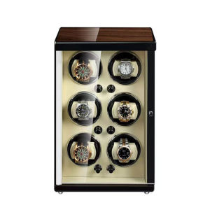 BLUETIDE watch winder box automatic for 1/2/3/4/6 slot Luxury Mechanical Knob watches storage box With Quiet Motor watch shaker