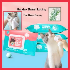 PET WIPES TISUE 80 SHEET - TISU BASAH HEWAN PELIHARAAN KUVING ANJING