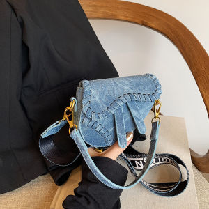 K-style Kids Bag 2024 New Arrival Fashion Woven Girl Saddle Bag Western Style All-Matching Princess Accessories Coin Purse