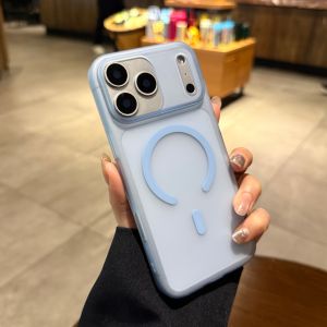 AO.HU | Clear Pink Thin Matte Full Enclosure Anti-Fingerprint iPhone Case