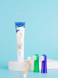 Pet supplies cat dog toothbrush set toothpaste set mouth cleaning care Beef Set