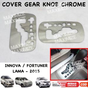 Cover Gear Knob Innova Fortuner Lama 2013 2015 Chrome
