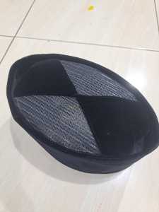 Peci Hitam Manis Ac Silang Bludru Premium