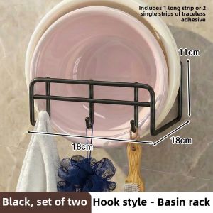 WANGXINGHEYUE | Wall Mounted No Drill Sink Storage Rack