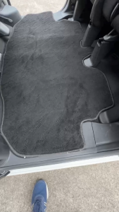 Custom Fit 2nd & 3rd Row Floor Mat Rug Set (Woven Black) for Toyota Alphard Vellfire AH40 Series 2023-Present AGH40W AAHH40W 7-Seater Luxury MPV Interior Accessories