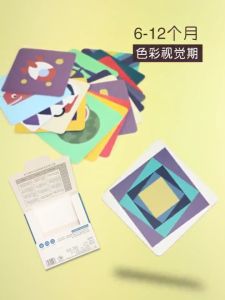 Black White Color Cards Preschool Early Educational Baby Visual Training Cardboard Flashcards
