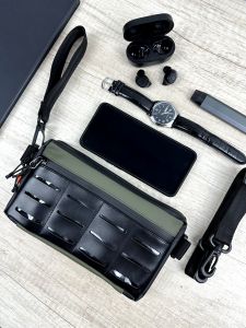 FANSY SLINGBAG POUCH HUGO - TAS PRIA WANITA MULTIFUNGSI HITAM