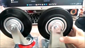 Roda Troli karet 5" Troli trolley kastor 1set = 4pcs ( 2H+2M)