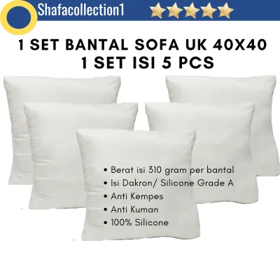 PROMO 1 SET BANTAL SOFA 40X40 ISI 5 PCS READY